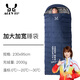 傲驢（AOLV）加大加寬羽絨睡袋大人戶(hù)外成人露營(yíng)隔臟便攜冬季防寒保暖零下30度 加長(cháng)加寬藏青色充絨2000克
