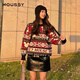 moussy 新品迪士尼合作款米奇圖案針織毛衣010GAL70-5080 020黑色 均碼