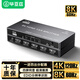 畢亞茲 HDMI2.1分配器 一分四8K60Hz 1進4出視頻分屏器 筆記本電腦電視盒子接電視顯示器投影儀同屏顯示