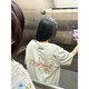 辰衣純美式高街復古國風(fēng)花卉刺繡短袖t恤女生夏季新款oversize寬松上衣 白灰色（純棉優(yōu)質(zhì)版） M