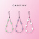 CASETIFY 硅膠愛心手機(jī)鏈  適用于iPhone全系列便攜手機(jī)掛鏈配件 手機(jī)掛鏈 純白愛心