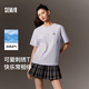 森馬（Semir）迪士尼短袖t恤女中長款寬松圓領(lǐng)上衣25夏涼感打底衫109325100025