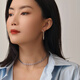 小米星玫瑰的故事劉亦菲同款耳環(huán)黃亦玫長方形幾何耳飾感耳圈耳釘女 銀色 925銀針 質(zhì)感銅德國鏡面拋