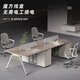 沐哲希簡約辦公家具辦公桌椅組合輕奢現(xiàn)代辦公桌辦公室屏風(fēng)工位 豪華款四人位不含椅