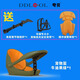 DAHON大行DDL寵物自行車(chē)座椅公路車(chē)狗狗安全座椅山地車(chē)貓咪車(chē)筐寵物籃 豪華升級版【牛油果綠座墊橙色】