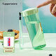 特百惠（Tupperware）水杯430ml瑩彩便攜塑料杯學(xué)生兒童密封防漏隨手杯 薄荷綠 430ml