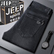 JEEP SPIRIT吉普高端牛仔褲男士夏季薄款男褲寬松直筒商務(wù)休閑長褲子廣州新塘 1161黑色 29