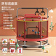 施耐德蹦蹦床兒童家用跳跳床蹦蹦床室內(nèi)2-10歲帶護(hù)網(wǎng)健身器材 1.2米 紅色蹦床-環(huán)形底座升級(jí)款