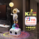 景扇K歌太空人宇航員電視柜旁大型落地?cái)[件客廳裝飾品輕奢喬遷禮品 K歌-炫彩律動(dòng)太空人-白金 小度音響款