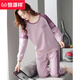 恒源祥純·棉睡衣女春秋季韓版長(cháng)袖圓領(lǐng)寬松大碼可外穿新款家居服套裝 7111 L 100-120斤