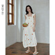 黛夢(mèng)思2025年新款吊帶睡裙女夏季純棉日系清新風(fēng)家居服中長(cháng)款睡衣 杏色-41283 L -女/身高162-167,體重105-125