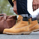 添柏嵐（Timberland）男鞋馬丁靴秋冬戶(hù)外徒步登山鞋踢不爛防水皮革高幫靴大黃靴 A1JHF231/建議小半碼 42 (265mm)