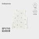 babylove嬰兒背心夏季純棉網(wǎng)眼清新夏日寶寶無(wú)袖t恤打底上衣夏裝 奶白 90 cm