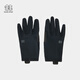 KOLON SPORT可隆冬男女同款打孔防丟戶(hù)外登山彈力全指觸屏手套黑色/S