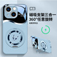 斯美 適用iPhone15手機(jī)殼蘋(píng)果15promax液態(tài)玻璃保護(hù)套plus新款全包防摔360磁吸一體支架創(chuàng)意閃電潮牌 蘋(píng)果15Plus【遠(yuǎn)峰藍(lán)】閃電金屬F250 金屬漆玻璃殼+360磁吸支架F250