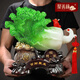 聚善緣百財聚來白菜擺件招財客廳玄關(guān)酒柜收銀臺裝飾工藝品店鋪開業(yè)禮物 YX17寸禮盒款翠玉色41*21*41cm