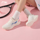 李寧（LI-NING）輕云休閑慢跑步鞋女鞋柔軟舒適潮流復(fù)古運動慢跑鞋子女