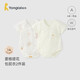 童泰（TONGTAI）嬰兒短袖包屁衣夏季純棉寶寶連體衣新生兒爬服哈衣提花米白73cm