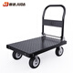 巨達(dá) 鋼板車(chē)平板小推車(chē)便攜手推車(chē)家用手拉車(chē)折疊搬運(yùn)拉貨車(chē)手拉拖車(chē)