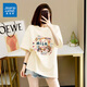 真維斯（JEANSWEST）純棉t恤女夏季新款純棉寬松休閑百搭洋氣小眾半袖打底短袖上衣女 米色 奶茶的浪漫 L