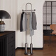 御梵格輕奢復古落地小型不銹鋼衣帽架家用中古風(fēng)臥室加厚掛衣架意式家用 輕奢不銹鋼灰鈦