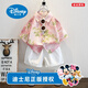 迪士尼（Disney）男童花襯衫套裝沙灘服2025新款兒童夏威夷海邊度假襯衣短褲男寶寶 粉色套裝(不帶眼鏡) 90 cm