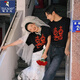 啄木鳥（TUCANO）[兩件裝]雙囍情侶裝結(jié)婚t恤登記拍婚紗照新款喜字短袖領(lǐng)證t感 女黑+男黑【雙喜情侶純棉T恤】 S 女男XL
