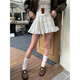 FSHE蛋糕裙早春芭蕾風(fēng)蕾絲花邊高腰短裙白色半身裙女2025年春夏季新款 白色 均碼