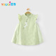 優(yōu)奇嬰兒衣服女寶寶夏季薄款無(wú)袖連衣裙女童裙子周歲禮服滿月紅色喜慶