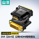 山澤 DVI公轉(zhuǎn)HDMI母轉(zhuǎn)換頭 DVI24+5/DVI-I轉(zhuǎn)HDMI公對母雙向互轉(zhuǎn) 電視顯示器電腦顯卡轉(zhuǎn)接頭 ZH-320