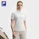 斐樂(lè ) 斐樂(lè )官方女裝針織短袖衫2025夏季新款戶(hù)外運動(dòng)半拉鏈基礎T恤 雪白-WT XL 175/92A/XL
