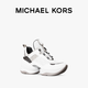 MICHAEL KORS邁克高仕 MK【兩件折上折】 Olympia 女士厚底運動(dòng)鞋 跟高7cm 白色/黑色/灰色 975 38 7.5