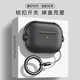 兜兜格新款潮牌適用airpodspro3/2保護套磨砂蘋(píng)果耳機套u(yù)sb-c防摔Airpods4/3藍牙type-c盒ipods潮硅膠殼 【午夜黑】鎖扣不掉蓋可當手機支架 蘋(píng)果 Airpods四代