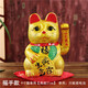 貓擺件自動(dòng)招手搖手發(fā)財貓開(kāi)業(yè)電動(dòng)店鋪收銀臺辦公室裝飾禮品 9寸貓生意興隆【單用】