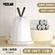 VEELAR垃圾袋家用手提式抽繩加厚款自動(dòng)收口特大號(hào)環(huán)保免撕式塑料袋 白色小號(hào) 6-10L 5卷共100個(gè)