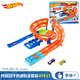 風(fēng)火輪（HOT WHEELS）軌道火辣小跑車合金車賽道車彈射饑餓鯊魚(yú)猛龍彈射兒童生日禮物 特技回環(huán)競(jìng)速軌道套裝 HTK17