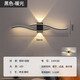 歐普照明（OPPLE）新款極簡(jiǎn)led壁燈沙發(fā)客廳電視背景墻燈裝飾創(chuàng  )意長(cháng)線(xiàn)條臥室床頭燈 K16黑色-60暖光