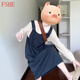 FSHE條紋背帶連衣裙子早春裝女2025新款吊帶長裙開春穿搭一整女裝夏季 襯衣+背心裙【套裝】【獨(dú)特漂亮 L 60kg/L