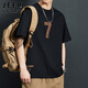 JEEP SPIRIT吉普短袖T恤男士夏季純棉潮流半袖高端體恤寬松涼感上衣服
