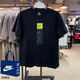 NBASHOES-NIKE短袖男純棉上衣新款休閑運動(dòng)女T恤潮流體恤衫夏 耐克100T/黑青藍豎勾 XL 140-160斤