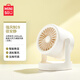 名創(chuàng)優(yōu)品（MINISO）大師系列高速大風(fēng)力桌面風(fēng)扇五檔可調(diào)智能數(shù)顯1800mAh 白色