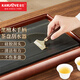 金灶（KAMJOVE）茶盤(pán)刮水器 黑檀木實(shí)木手柄茶刮積水清理刮片橡茶掃器茶臺茶刮 茶盤(pán)刮水器