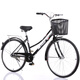 自行車(chē)男式女式24寸26寸復古車(chē)通勤車(chē)老人代步通用車(chē)單車(chē)輕便 黑色高配 廠(chǎng)家直發(fā) 26英寸