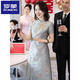 羅蒙（ROMON）小個(gè)子?jì)寢尰檠缍Y服2025新款中式五一喜婆婆結(jié)婚旗袍年輕高貴 淺綠色 XL