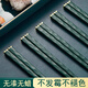 客滿(mǎn)多ins高顏值合金筷子家用高檔抗菌防霉防滑酒店筷輕奢高級感墨綠色 【墨綠色金頂】抗菌防霉 5雙