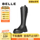 百麗（Belle）時尚彈力靴女商場同款舒適長筒靴B9F1DDG4 黑色 39 (245mm)