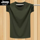 JEEP SPIRIT八一建軍節短袖定制戰友聚會(huì )紀念t恤退伍老.兵軍迷衣服文化衫 色軍綠 2XL