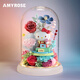 AMYROSE永生花hellokitty哈嘍凱蒂貓禮盒214情人節生日新婚禮物送女友 【燈光版】Friday下班約會(huì )