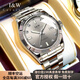 I&W CARNIVAL HWGUOJI士名表十大品牌手表男士全自動(dòng)進(jìn)口機(jī)芯夜光防水手表輕奢商務(wù)男表 愛沃馳牙圈-冰巖灰-明星同款-精美禮品 精美禮盒
