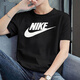 耐克（NIKE）短袖男裝夏季新款純棉針織寬松透氣時(shí)尚舒適圓領(lǐng)運動(dòng)T恤AR5005 AR5005-010/經(jīng)典黑白/純棉親膚 XL